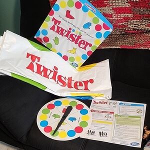 Twister Game Set with Colorful Mat and Spinner